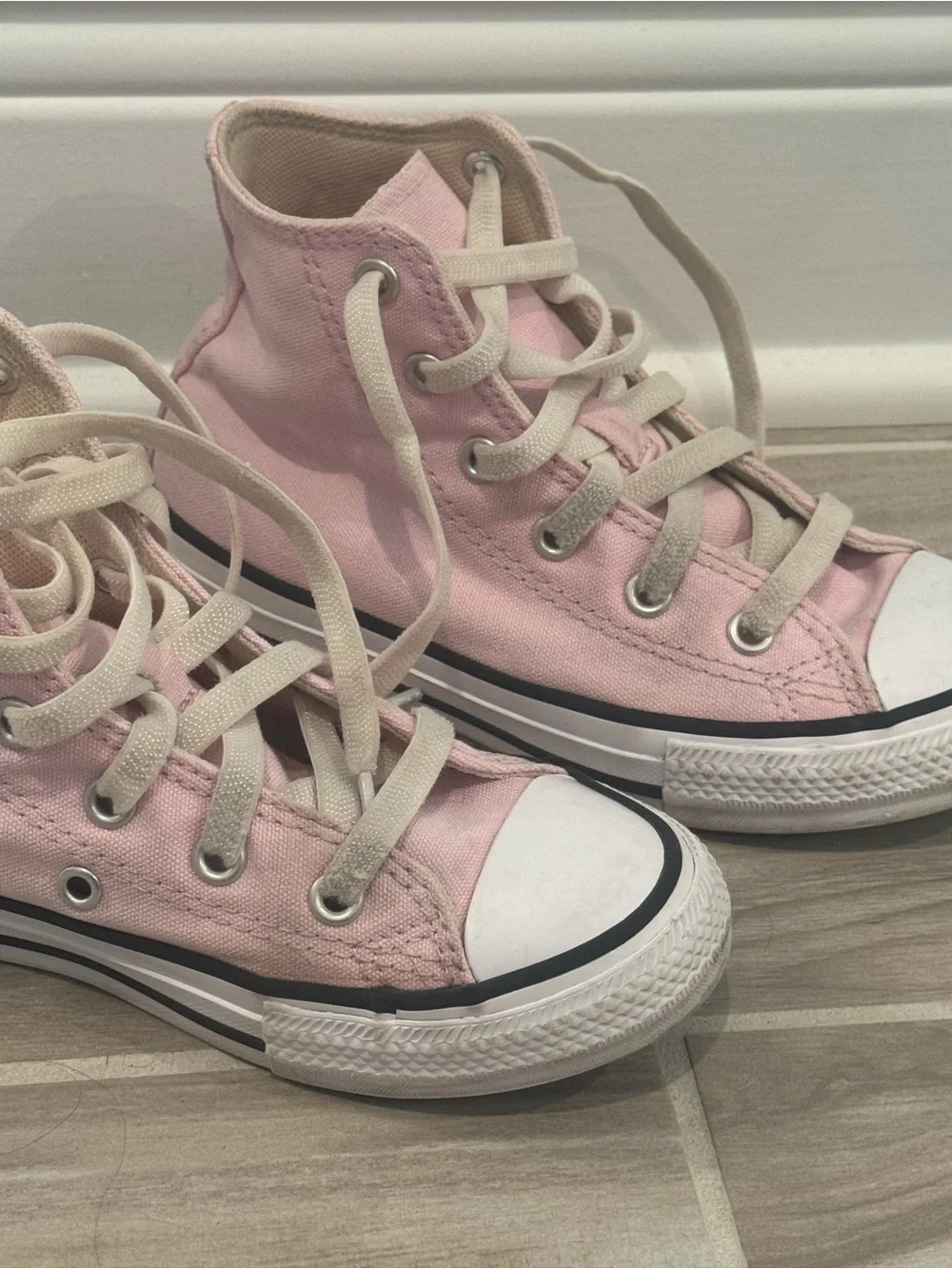 Converse Kids Pink High Top Chuck Taylor Sneakers